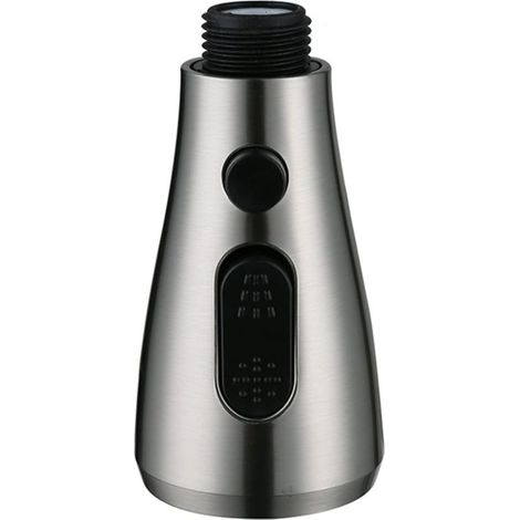 Doccetta estraibile con pulsante di arresto, 3 tipi di getto, retrattile, per lavello da cucina, miscelatore professionale per bagno, finitura opaca universale (1/5)