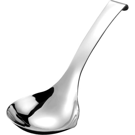 Cuillère service inox à poignée ergonomique, louche soupe professionnelle essentielle pour domicile