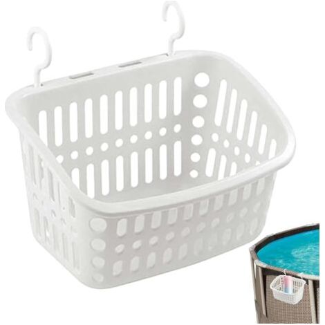 Piscines Panier de rangement pour piscine Accessoires de piscine portables, support panier de piscine extensible pour buanderie, salle de bain, cuisine, jardin