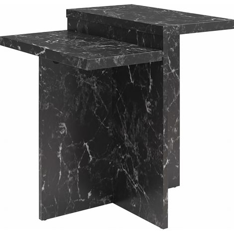 Brielle Table basse en effet marbre noir (1/5)