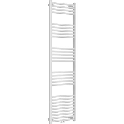 Radiatore scaldasalviette da bagno acciaio 160 x 50 cm bianco 030010427