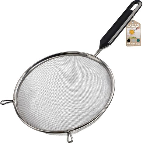 Küchensieb, Edelstahl, 16 cm Durchmesser, Geeignet zum Sieben von Mehl und Zucker, Vielseitig zum Abseihen von Flüssigkeiten, Handwäsche empfohlen (1/5)