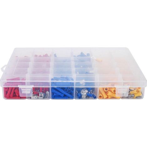 Connecteur de fil tubulaire à pression froide, bornes électriques, sertissage de câble, Kit de bornes d'extrémité de cordon, embouts avec boîte, 720 pièces (1/5)
