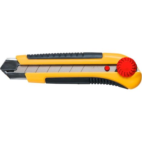 Cuchillo con hoja desmontable de 25 mm y cierre de rosca. (1/2)
