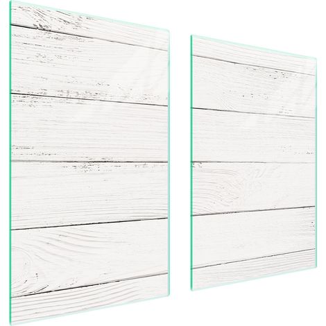 GLASSCHUTZPLATTE FÜR KÜCHE 65x52 HOLZ (1/5)