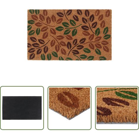 Tapis de sol - Tapis de porte naturel 45x75 cm fibre de coco touffeté (1/5)