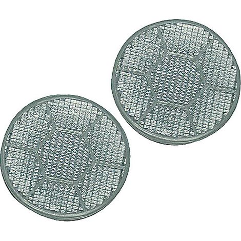 Catadioptres blancs diamètre 70 mm X 2