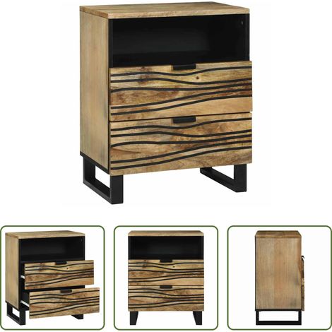 vidaXL Akazienholz Nachttisch -  Nachttisch Braun 50 x 33 x 62 cm Massivholz Akazie (1/5)