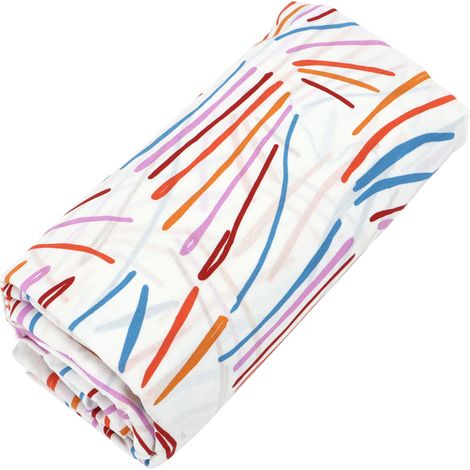 Drap housse imprimé coton PERROQUET Bonnet de 23 cm 90x190 cm (1/5)