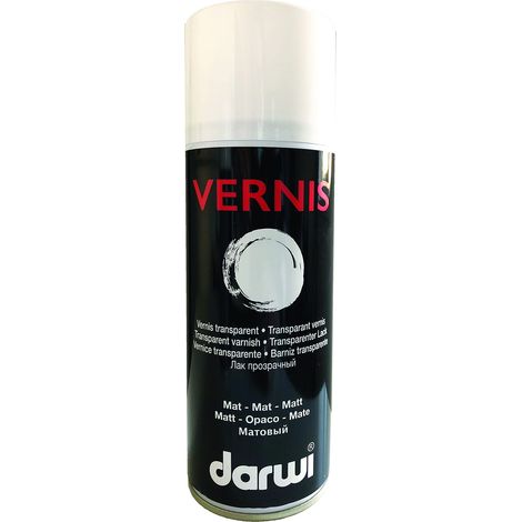 Une Bombe Aérosol de Vernis Protecteur Mat - Auxiliaire pour Peintures - 400 ML - Finition Céramique après 3 couches - VERNIS MAT (1/2)