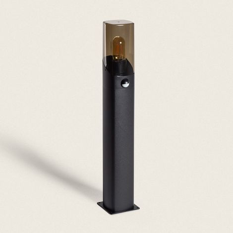 Bodenstehleuchte Außen 60cm Aluminium mit PIR Sensor Pelly Schwarz