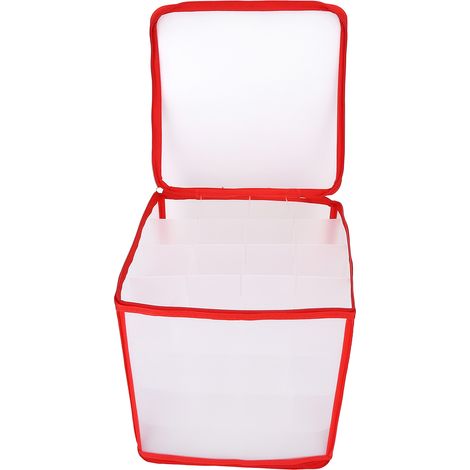 Boîte de rangement transparente en PVC avec fermeture éclair, résistante et dotée de compartiments, idéale pour la maison ou le bureau. (1/5)