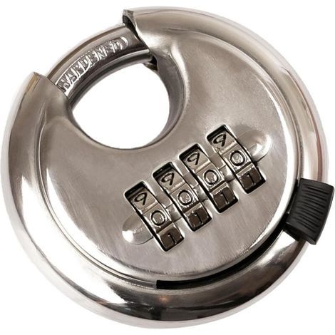 Cadenas disque, combinaisonà quatre chiffres, Outdoor, 7 x 7 x 2,4 cm (1/4)