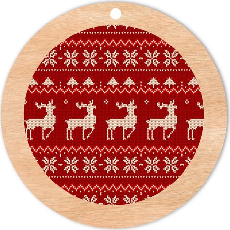 Weihnachtsbaumschmuck aus Holz D21 (1/2)