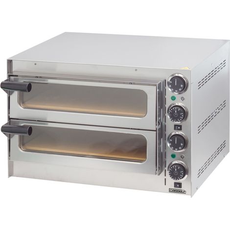 Four à pizza 2 chambres - 410 x 370 x 90mm - 2700W - Casselin