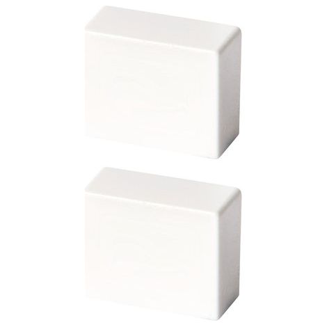 Tapón de extremo para canaleta de cable blanca de 10 x 10 mm, paquete de 2, tehalit TEHALIT