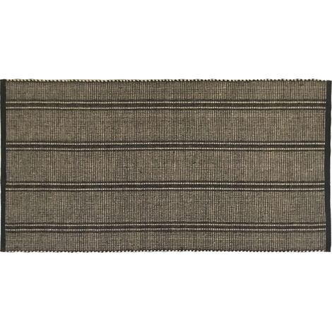 Tapis déco à rayures en coton 60x120cm (1/3)