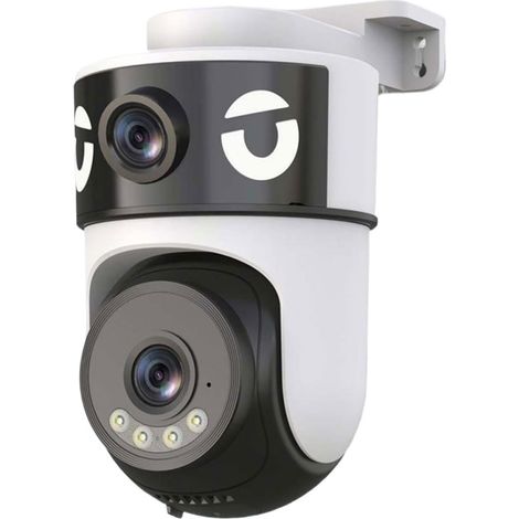 Caméra de sécurité extérieure PTZ IP WiFi 10MP, Double Objectif 5K, Alarme de Suivi Automatique, étanche IP66, Vision Nocturne Starlight(10MP WiFi 32G Card) (1/5)