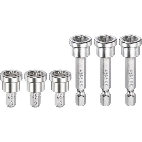 Embouts De Tournevis De Positionnement PH2 Embout À Vis Pour Placo À Tige Hexagonale Définisseur De Lot Pour Accessoire De Perceuse À Vis Pour Plaque De Plâtre, 1"/2" De Longueur (1/5)
