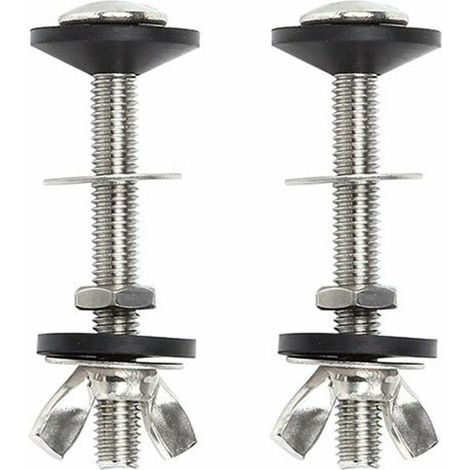 Lot de 2 kits de fixation pour réservoir d'eau et réservoir d'eau - Accessoires de fixation pour abattant de WC, (1/5)