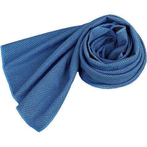 Ensemble de serviettes rafraîchissantes de voyage (bleues, super absorbantes, serviettes rafraîchissantes pour le sport, ensemble de 3 pièces) (1/5)