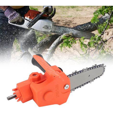 Mini tronçonneuse électrique de 10 cm, scie à bois facile à utiliser, tronçonneuse de jardin portable pour l'élagage. (1/5)