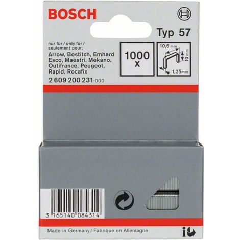 Bosch Flachdrahtklammer Typ 57 10,6 x 1,25 x 10 mm