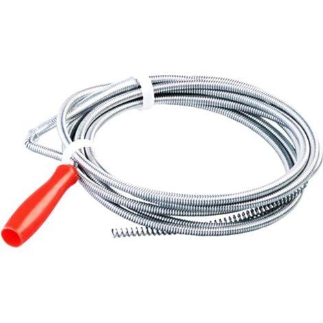 Furet déboucheur avec manivelle, Débouchage canalisation,Sonde de debouchage, furet canalisation pour les travaux manuels (lot 1(3 Metre X 5mm)) (1/4)