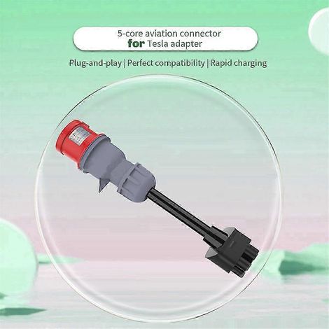 5-poliger CEE-Adapter für Model S 3 XY Gen 2 EV-Ladegerät Universal Edition 0724