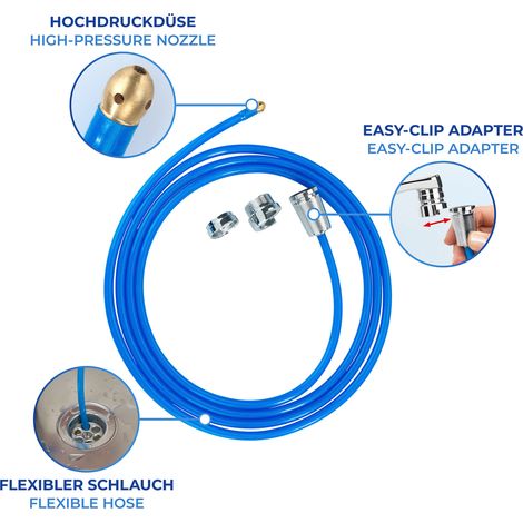 sturalavandini maximex power pipe-free twister ugello alta pressione 250 cm (1/5)