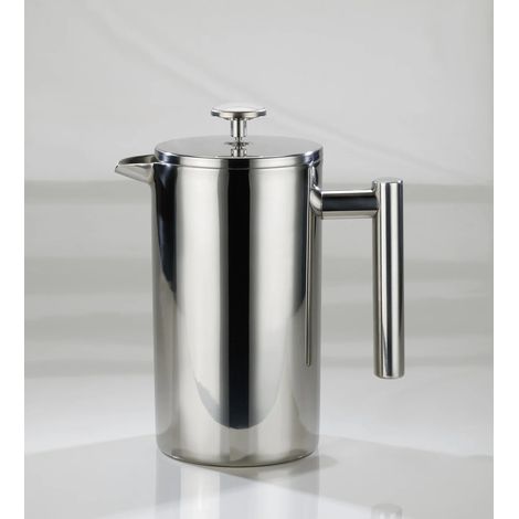 Thermo Kaffeezubereiter French Press, Edelstahl (1/5)