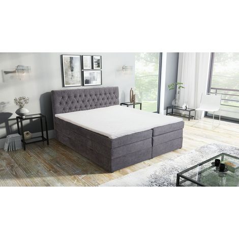 Malton Boxspringbett 180x200 Hotelbett Bonellfederkern Bett + Topper Bettkasten (1/5)