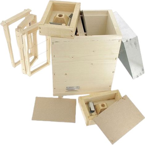 Ruchette d'élevage Dadant Duo-nuc accordéon – Cadre pliable pour 2 colonies – Idéale pour élevage de reines et création d'essaims – Apiculture.Net
