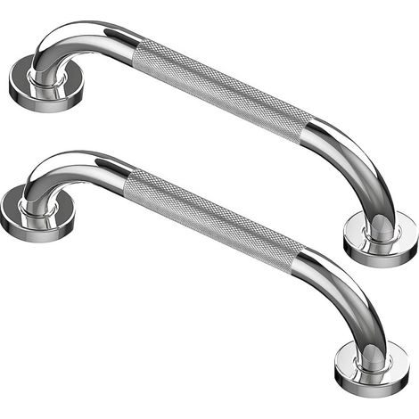 2 pièces Haltegriffe pour Senioren 60 cm mur Verchromt acier inoxydable (1/5)