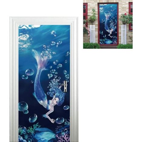 Wandaufkleber Ozean-Sirene - Wohnzimmerdekoration 77x200 cm (1/5)