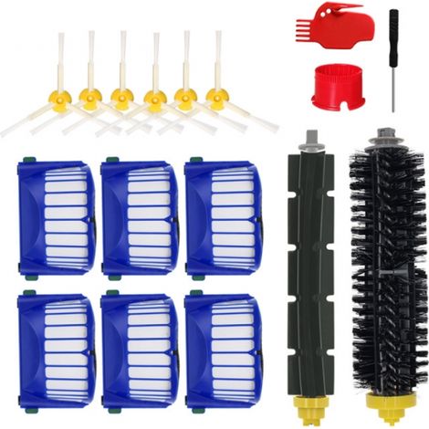 Ensemble d'accessoires pour iRobot Roomba série 600 595/650/528/620, pièces de rechange pour rouleau filtrant et brosse de vadrouille (1/3)