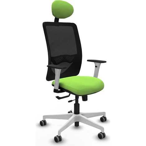 Chaise de bureau piqueras y crespo Zulema blanc ergonomique confortable (1/2)