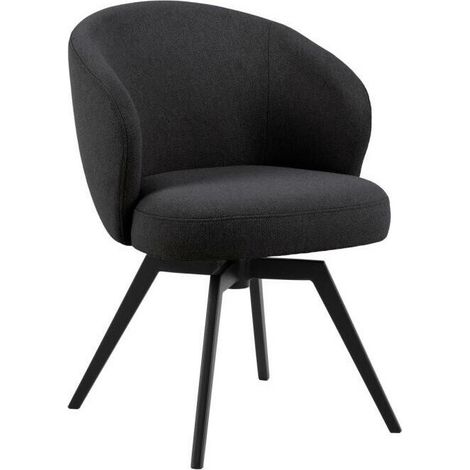 Silla Norsica 869, Gris oscuro, 80x59x60cm, Tapiz, Metálico (1/5)