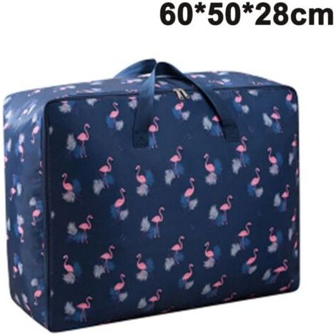 Sacs de rangement pour couette en tissu Oxford, sacs de rangement pour vêtements, sacs de rangement pour vêtements de grande capacité avec fermeture à glissière, sac de rangement pour literie pour cou (1/5)