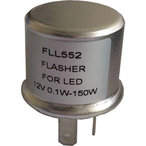 Elektronischer Kfz-Blinker FLL552/TF552/536 Zweipoliger LED-Blinker mit Aluminiumgehäuse (1/4)