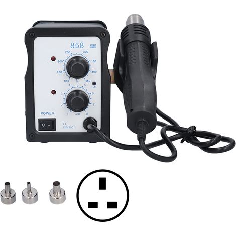 Station de soudage et reprise SMD numérique LED avec air chaud pour séchage, prise UK AC220V (1/5)