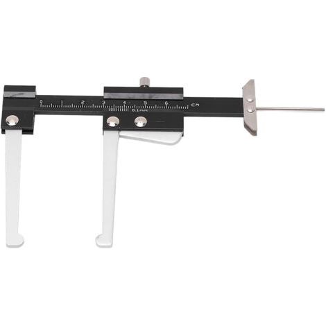 Brake Disc Depth Caliper Metric Measuring Caliper Tire Tread Depth Gauge 0-60mm Accuracy 0.1mm Brake Disc Depth Gauge Ruler P (1/5)
