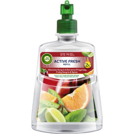 Air Wick Active Fresh Lufterfrischer Nachfüllpackung Frucht-Sangria und Gewürze 228 ml (1/5)