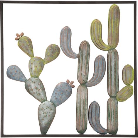 WALL DECORATION CACTUS-FRAME -C- CM 50X1,3X50 (1/5)