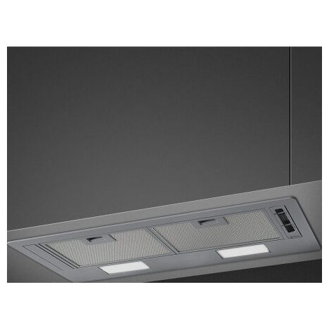 Smeg KSG70E. Potenza massima di estrazione: 224 m³/h, Tipo di estrazione: Aspirante/Filtrante, Classe di efficienza dinamica del fluido: E. Tipo: Integrato, Colore del prodotto: Argento, Tipo di co... (1/5)