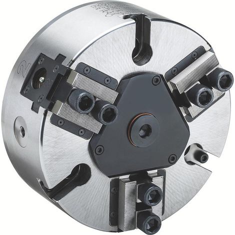 Röhm Kraftspannfutter KFD-EC 200, 3-Backen, geführter Kolben, Zylindrische Zentrieraufnahme - 166183 (1/4)