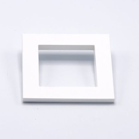 Maniglia Laccata Bianca Quadrata Concept  80 x 80 mm