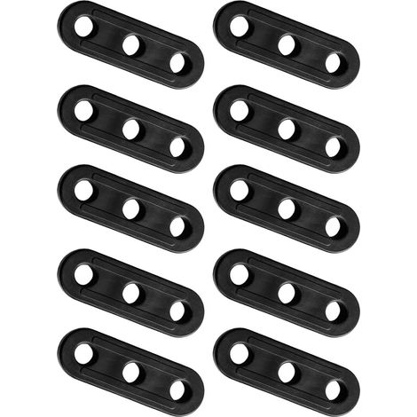 Lot de 10 tendeurs de corde à vent pour tente - Ajusteur de cordon fixe en aluminium pour l'extérieur, accessoires de camping pour abri, équipement de randonnée pour randonnée, tendeur d'auvent pour (1/5)