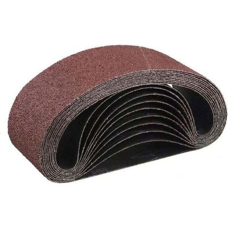Bande Abrasive 75x 533 mm,10PCS 40 grain Ensemble de Bandes Abrasives (1/4)