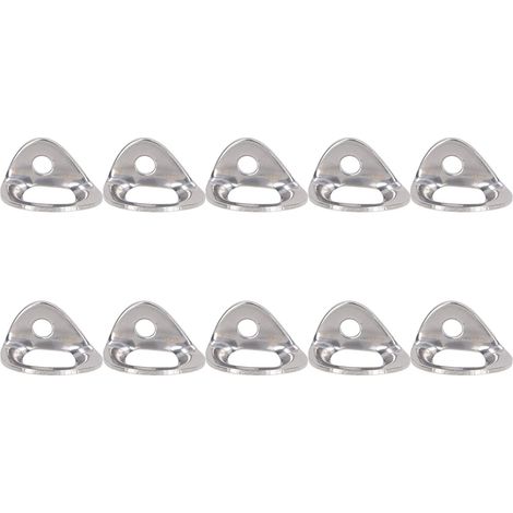 10 Pièces de Plaques d'Assurage en Acier Inoxydable Léger pour Escalade et Spéléologie, Ancres de Sécurité (1/5)